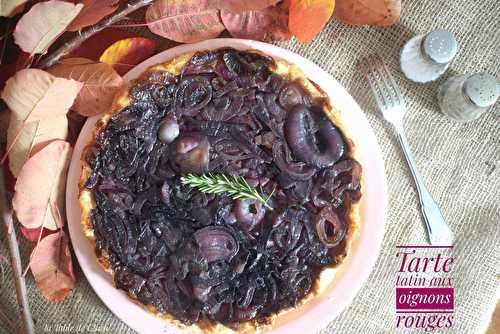 Tarte tatin aux oignons rouges 