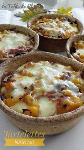 Tartelettes à la butternut et au Cantal 