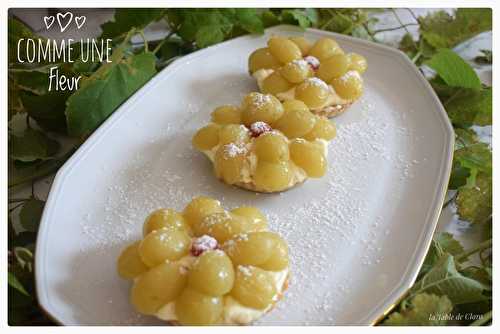 Tartelettes au raisin "Comme une fleur"