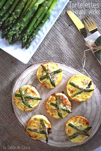 Tartelettes aux asperges vertes