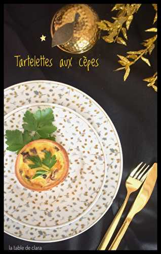 Tartelettes aux cèpes