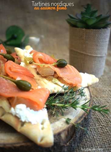 Tartines nordiques au saumon fumé