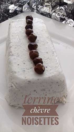 Terrine chèvre noisettes 