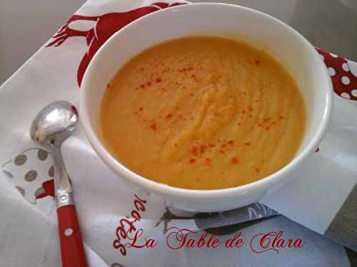 Velouté panais carottes et pommes de terre au curry