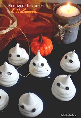 Meringues fantômes d'halloween