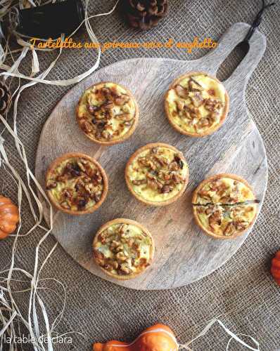 Tartelettes poireaux noix et mughetto