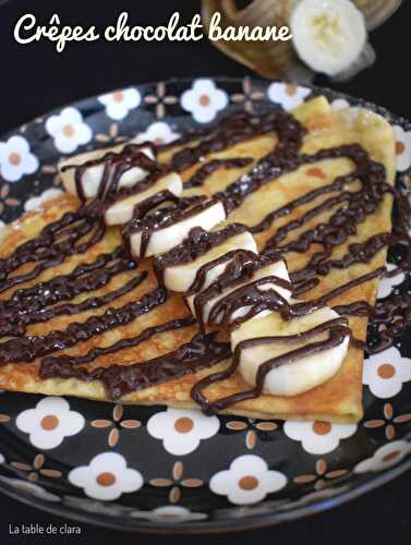 Crêpes chocolat banane