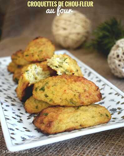 Croquettes de chou-fleur au four