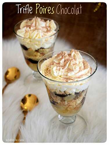 Trifle poires chocolat