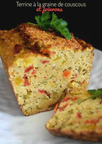 Terrine à la graine de couscous et poivrons