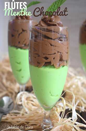 Flûtes menthe chocolat