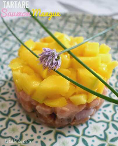 Tartare saumon mangue