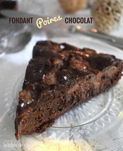 Fondant Poires chocolat - Jock