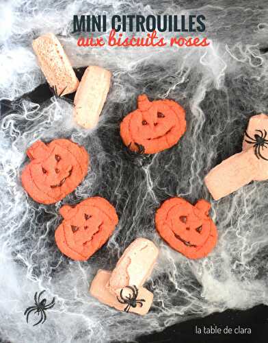 Mini citrouilles aux biscuits roses