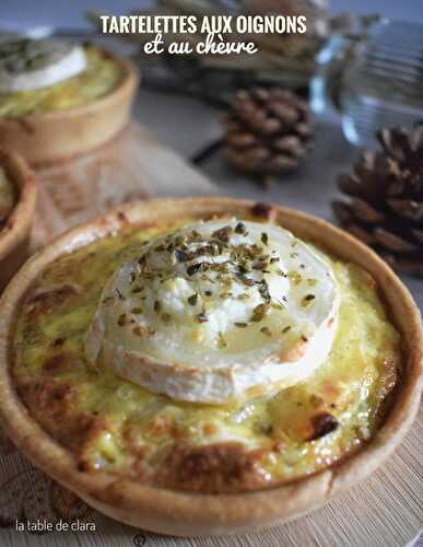 Tartelettes aux oignons et au chèvre