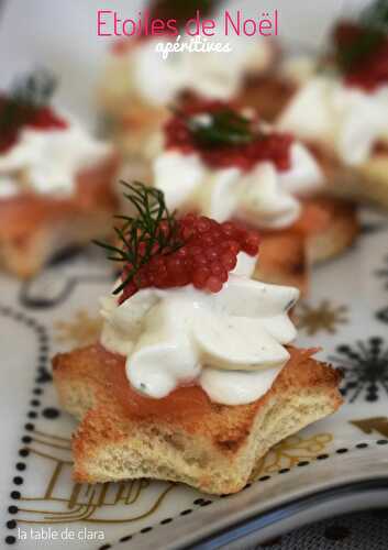 Etoiles de Noël apéritives