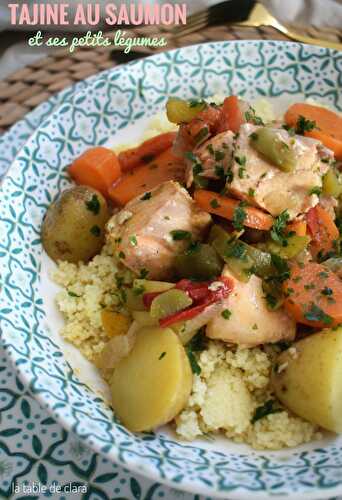 Tajine au saumon et ses petits légumes 