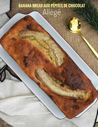 Banana bread aux pépites de chocolat - Recette allégée