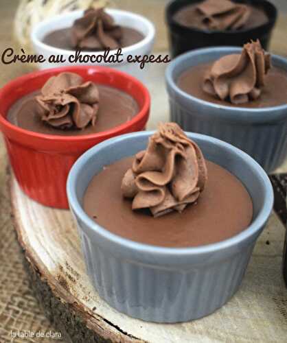 Crème au chocolat express