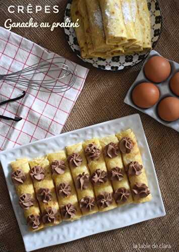 Crêpes ganache montée au praliné