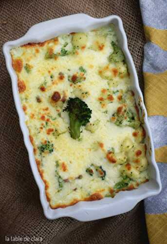 Gratin de gnocchis au brocoli