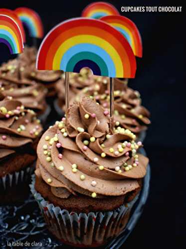 Cupcakes tout chocolat