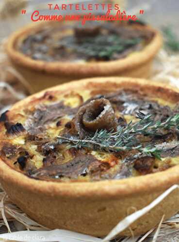 Tartelettes " Comme une pissaladière "