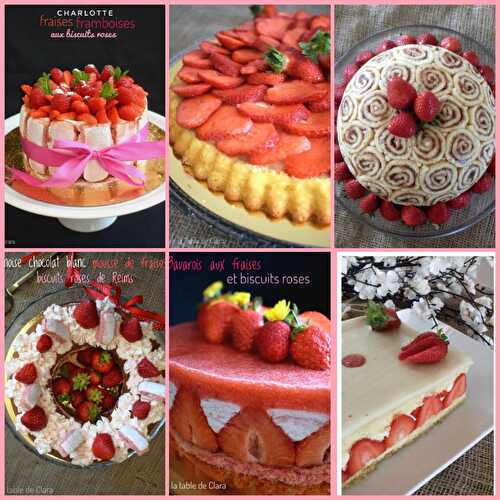 6 Gâteaux aux fraises pour la fête des mamans