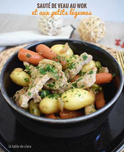 Sauté de veau au wok et aux petits légumes