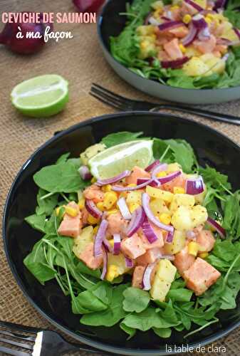 Ceviche de saumon à ma façon