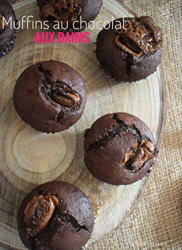Muffins au chocolat aux daims
