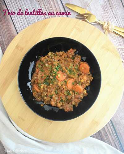 Trio de lentilles au cumin