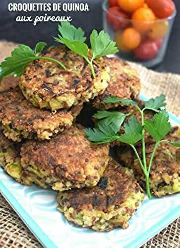 Croquettes de quinoa aux poireaux