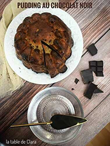 Pudding au chocolat noir ( recette anti-gaspi )