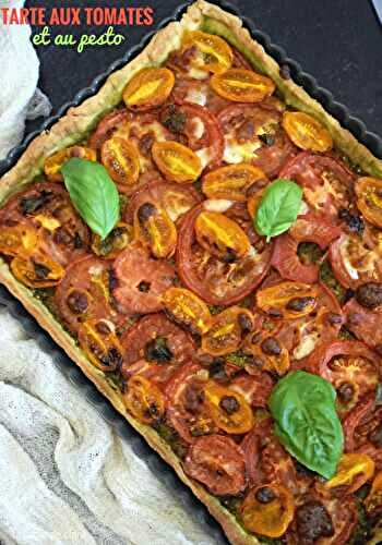 Tarte aux tomates et au pesto