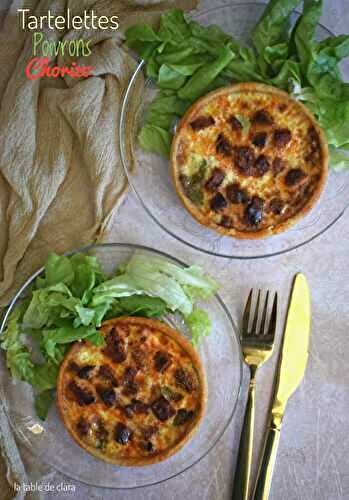 Tartelettes poivrons chorizo