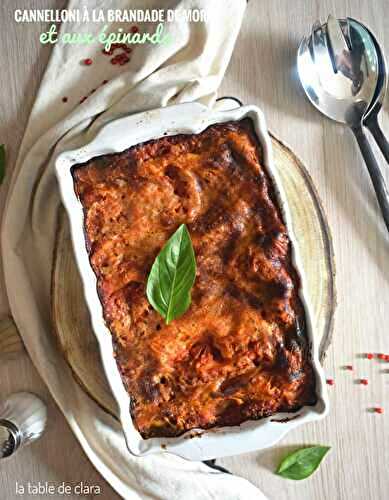 Cannelloni à la brandade de morue et aux épinards