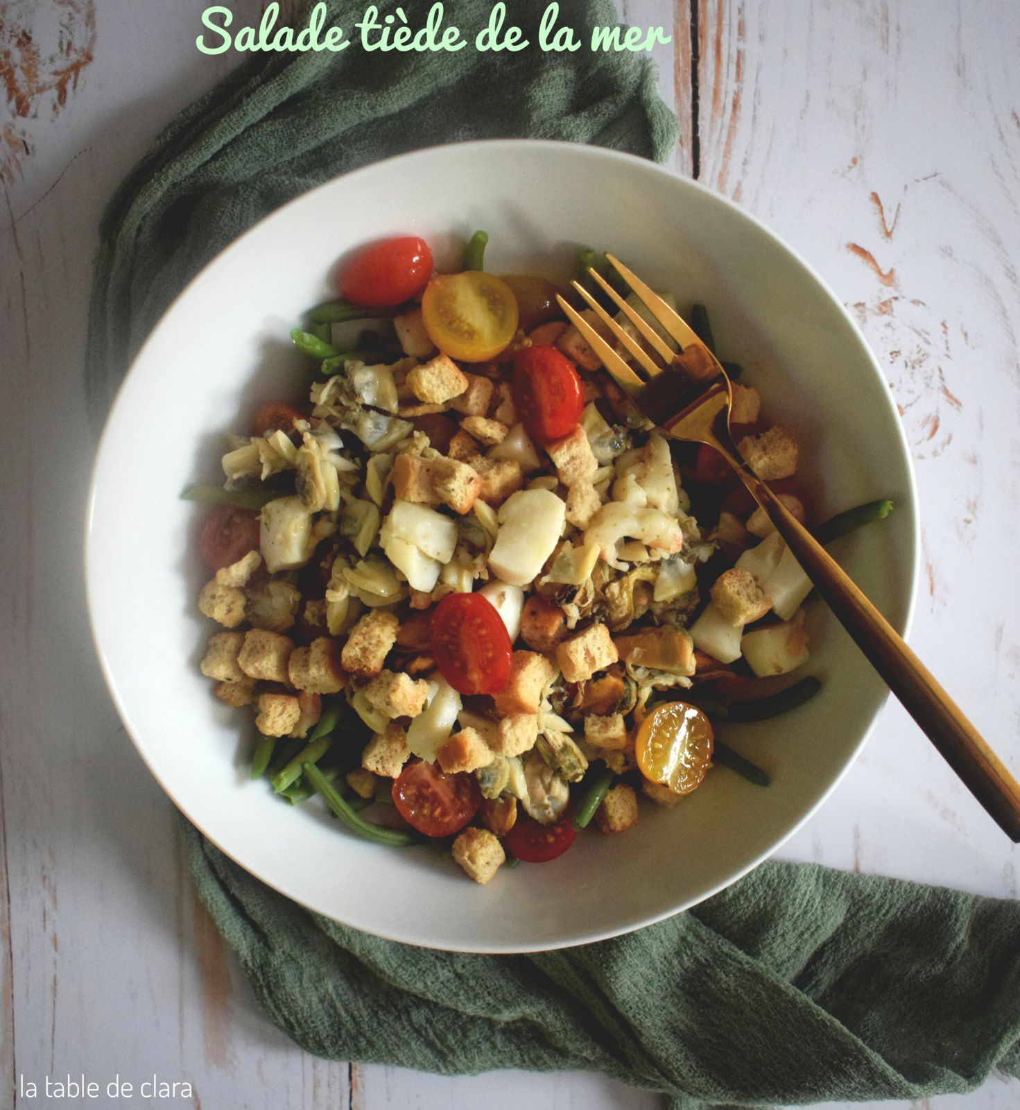 Salade tiède de la mer