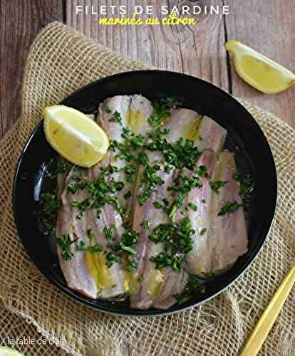 Filets de sardine marinés au citron