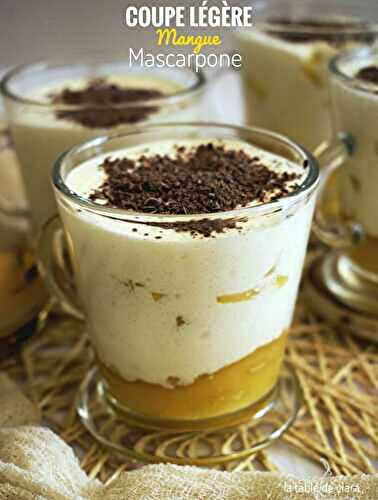 Coupe légère mangue mascarpone