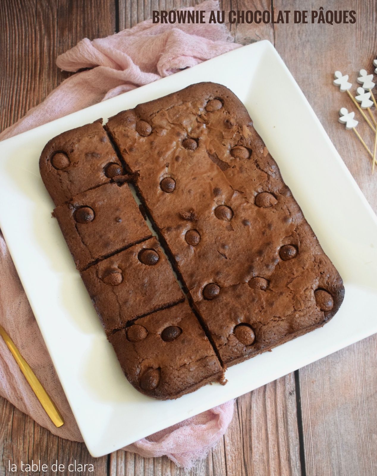 Brownie au chocolat de Pâques