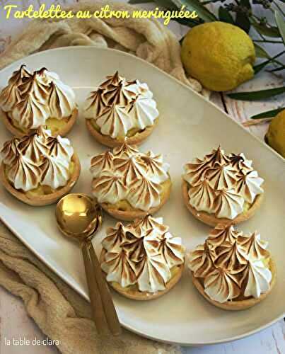 Tartelettes au citron meringuées