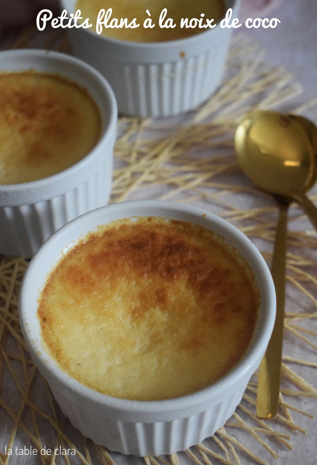 Petits flans à la noix de coco