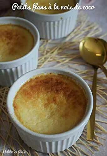 Petits flans à la noix de coco