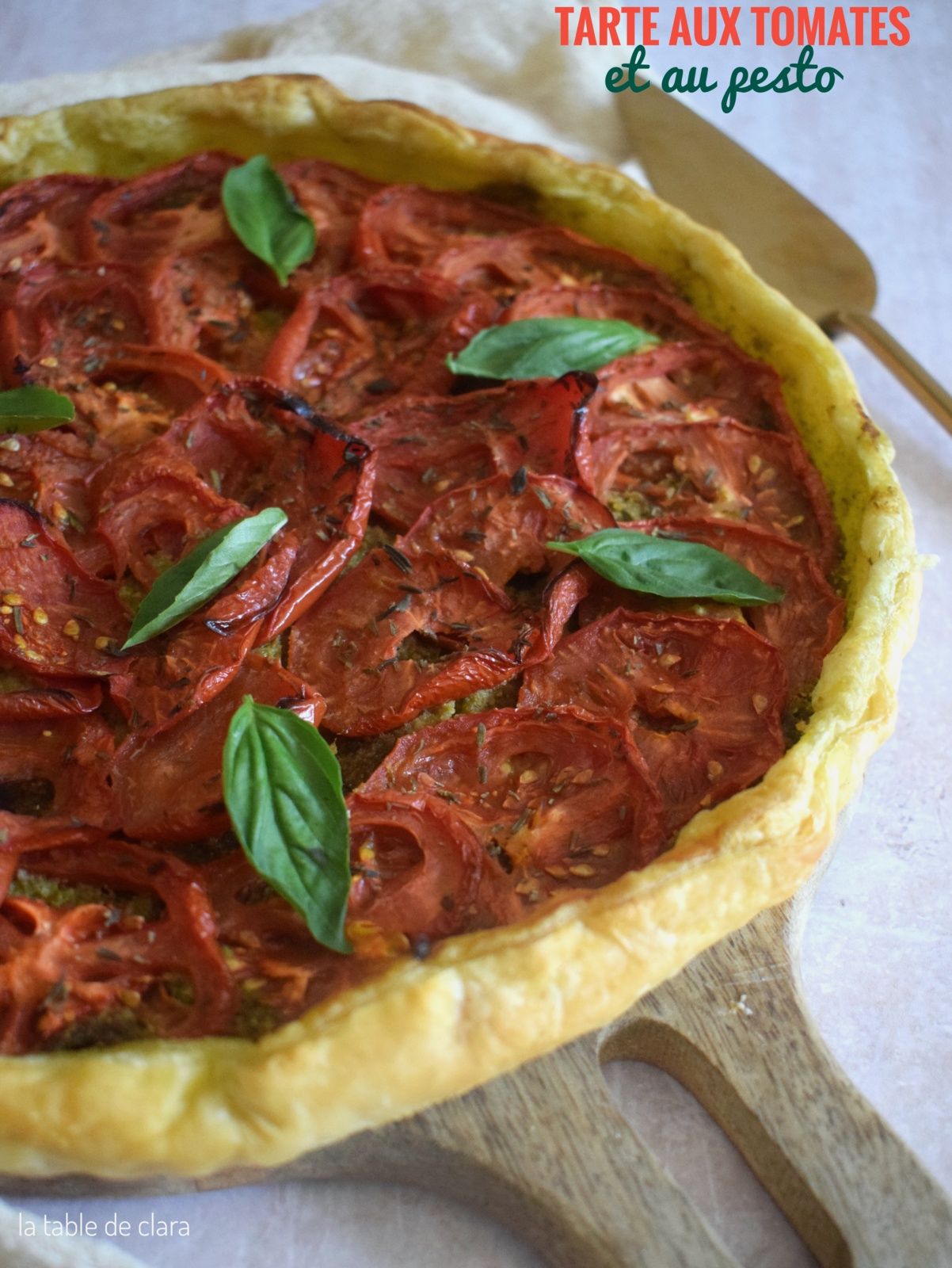 Tarte aux tomates et au pesto