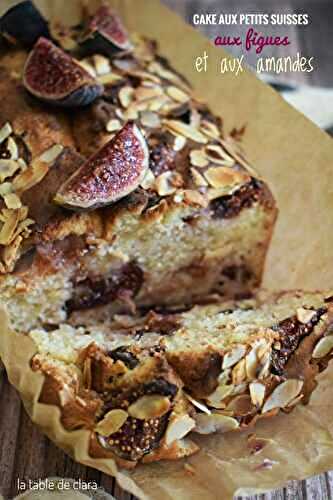 Cake aux petits suisses aux figues et aux amandes