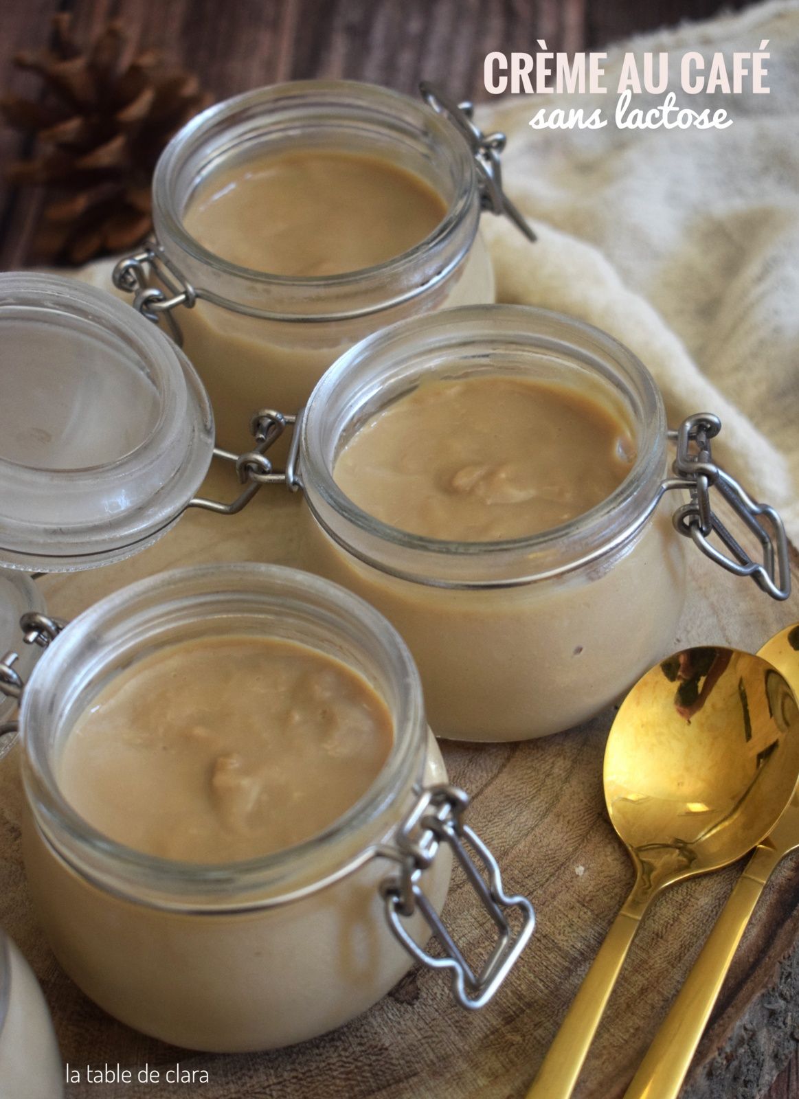 Crème au café sans lactose