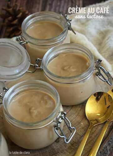 Crème au café sans lactose