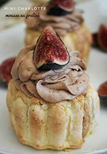 Mini charlotte mousse au praliné