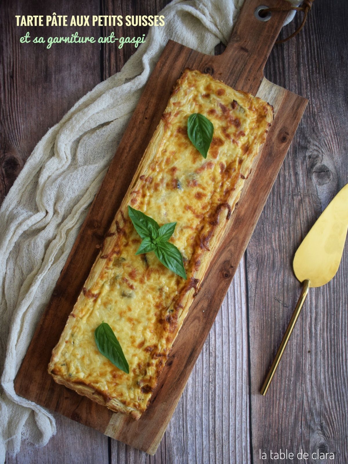 Tarte aux petits suisses et sa garniture anti-gaspi